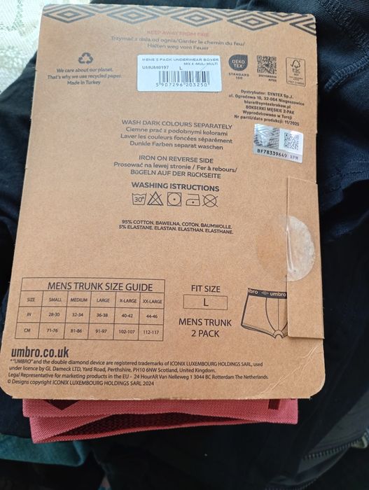 Bokserki umbro 2 pak