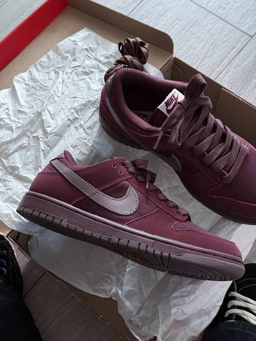 Кросівки Nike Dunk Low Retro PRM Burgundy Crush premium | Кроссовки Найк жіночі