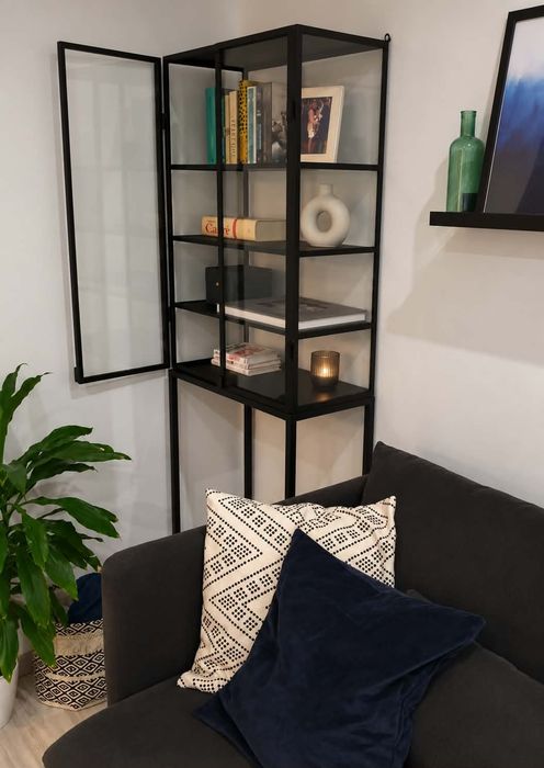 Witryna szklana loft