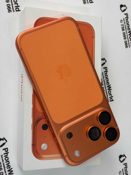 Kilkudniowy iPhone 17 Pro 256GB Cosmic Orange Gwarancja PhoneWorld