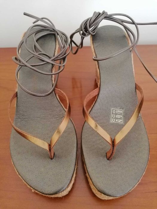 Sandálias Tiffosi Style Walk 39 em pele - novas a estrear (sem caixa)
