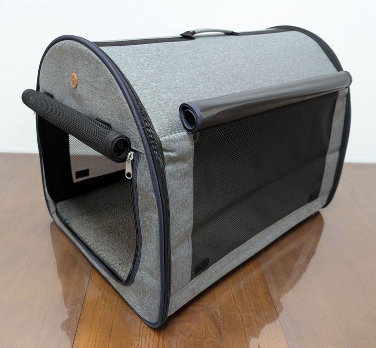 Rozkładana Torba Podróżna dla Psa Easy Go M 49x65x50cm Szara Kojec ZWR