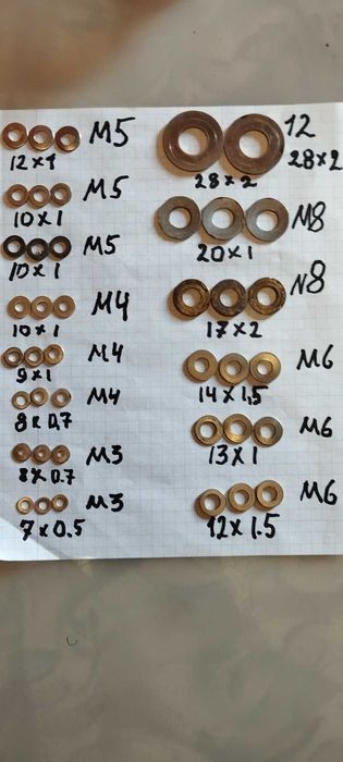 метиз латунный гайка  шайба винт шпилька латунь (черный)