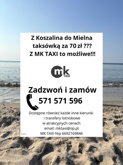 Przewóz osób, transfery Koszalin MKTaxi