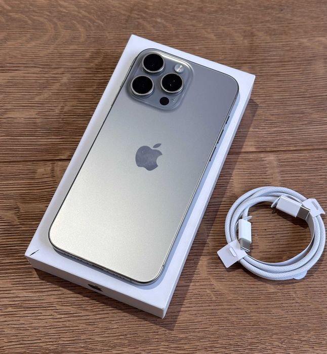  Apple iPhone 15 Pro Max 256GB Natural Titanium Bat. 100% Gwar. ROK
