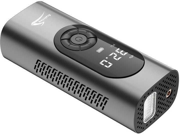 Повербанк + фонарик + портативный компрессор