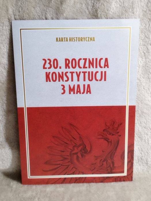 Numizmat / Moneta "230. Rocznica Konstytucji 3 Maja" / Certyfikat itp