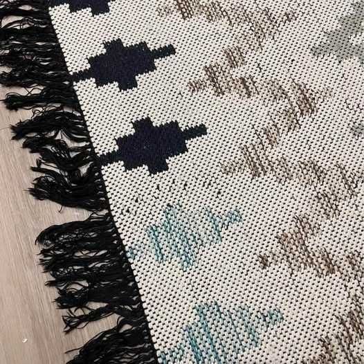 Tapete moderno com padrão - Semi-novo