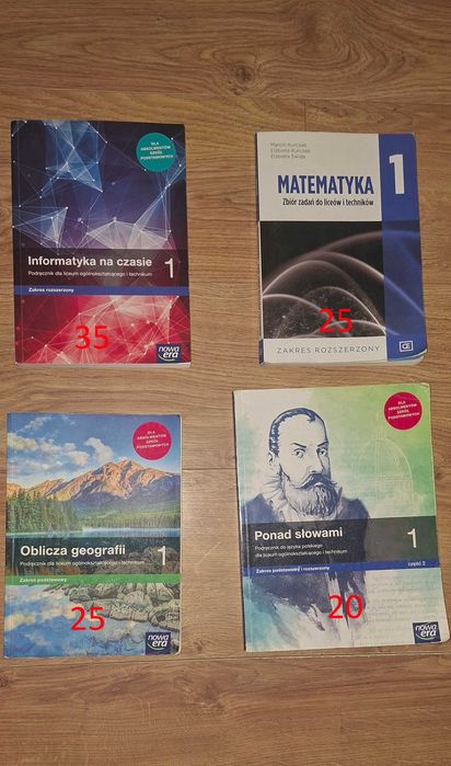 Podręczniki klasa 1 liceum Nowa Era