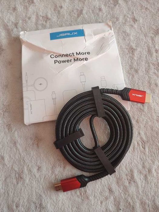 JSAUX Kabel HDMI 8k oplot nylonowy 3metry