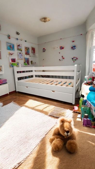 Ліжко дитяче . Ліжечко біле