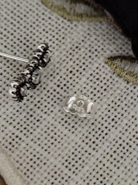 Conjunto brincos e anel nr18 Pandora em prata