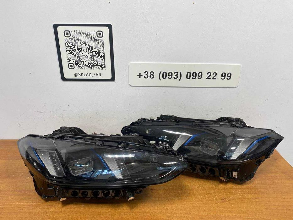 Оптика на BMW M4 G22 LCI Shadow led EU 2024+ Фари БМВ М4 Ж22 рест шадов лед Оригінал