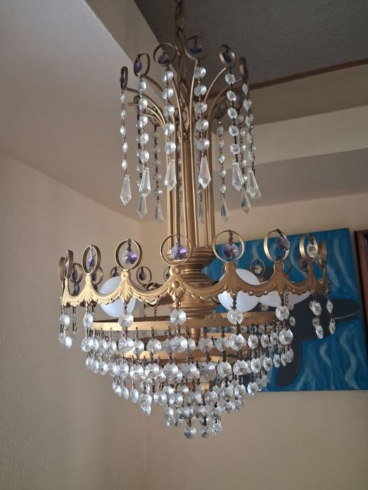 Candiero de sala de jantar cristal.