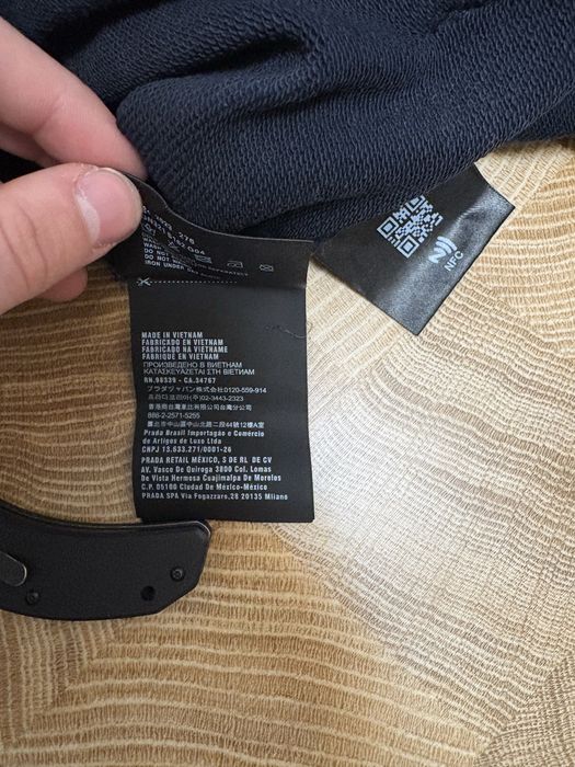 Худі Prada Embroidered Logo Black