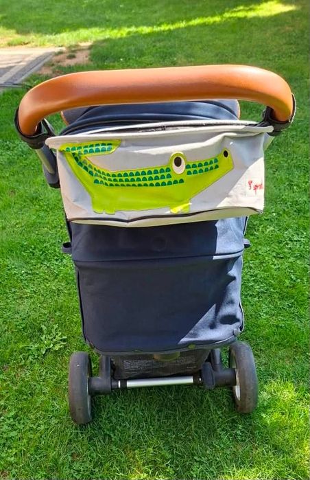 Wózek spacerowy Mutsy Nexo, 4-kołowy, granatowy, skóra ekologiczna"