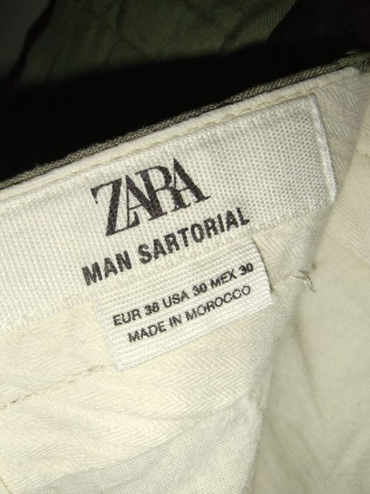 Calças linho Zara
