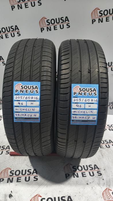 2 pneus semi novos 205-60R16 Michelin Primacy4 - Oferta dos Portes