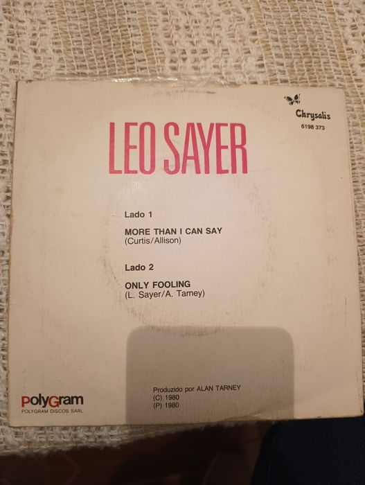 Disco vinil 7'' Léo Sayer - more than I can say