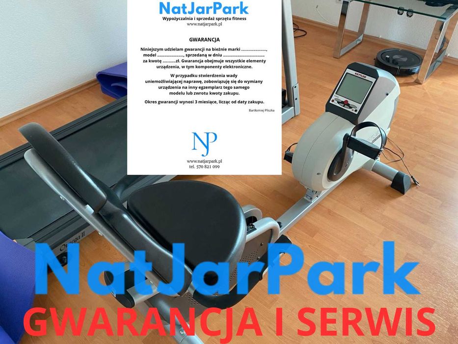 Rower stacjonarny poziomy rehabilitacyjny z oparciem Kettler SX1