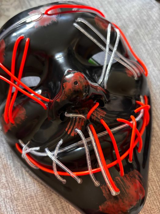 Máscara nova Halloween/Carnaval LED