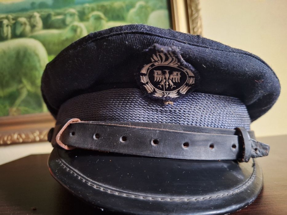 Czapka strażacka prl