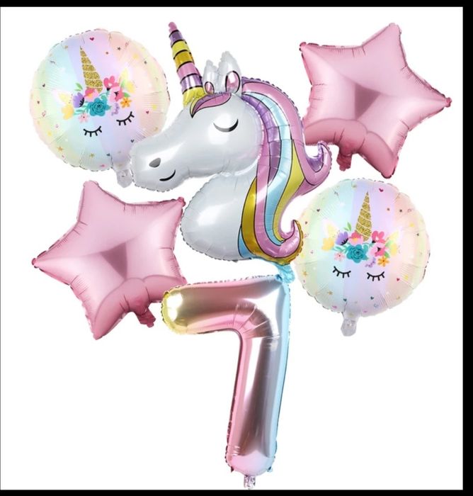 Balão gigantes Unicórnio, 6 balões por pack balões, festa, aniversário
