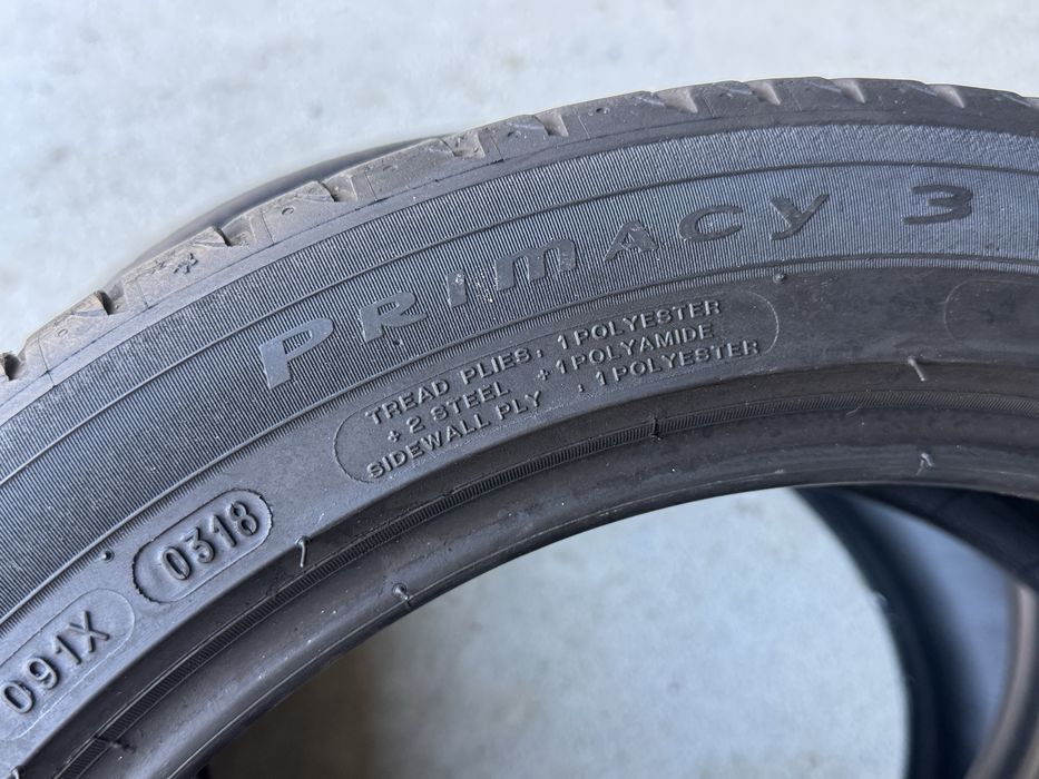 Opony letnie Michelin Primacy 3 225/45/17 - 2018r 5,5 mm Para