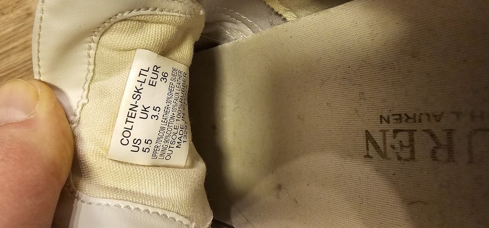 Ralph Lauren buty damskie rozmiar 36 wkładka 23,6cm używane beżowe