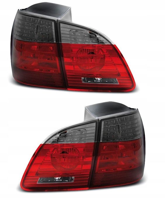 Lampy tyl ne Neon Led Red Smoke Lift-look Tuning Bmw 5 e61 Kombi 2003-2007