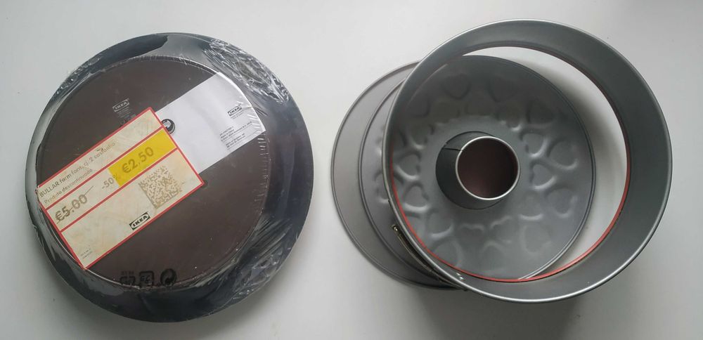 Novo - Conjunto 3 de formas de bolos para forno IKEA, Bullar e Drömmar