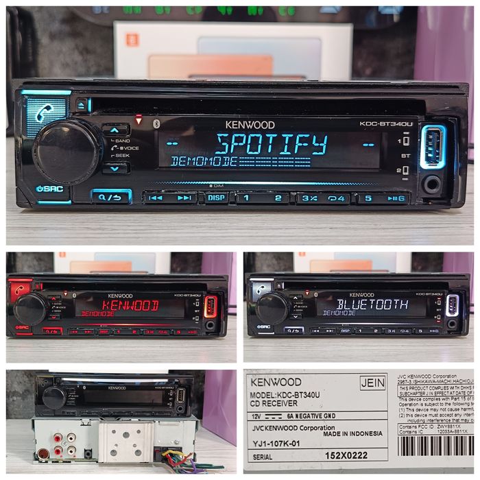 Процесорний Kenwood серії  kmm,kdc та kmr(Bluetooth audio system)