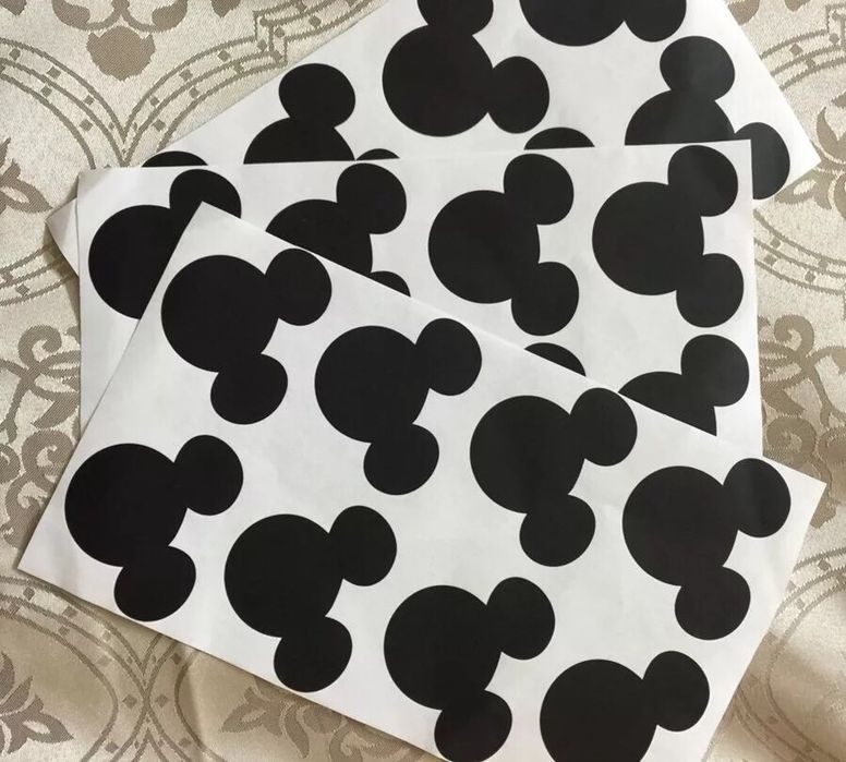 14x Mickey Mouse Decalques de Vinil para aniversários e festas