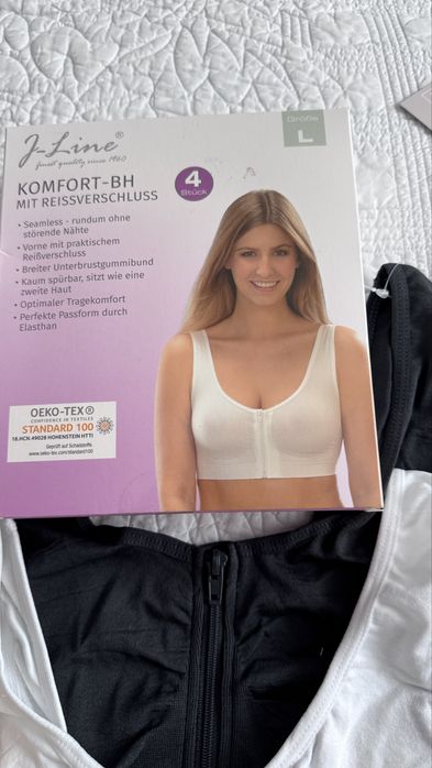 Zestaw biustonoszy bezszwowych rozmiar L -4 sztuki