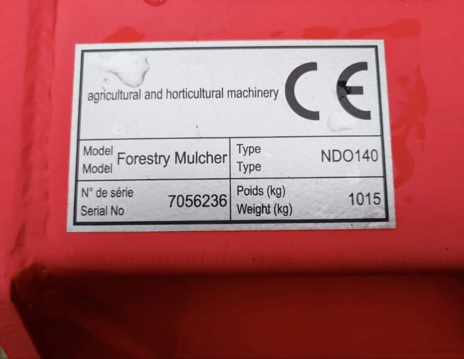 Mulczer leśny, kosiarka bijakowa solidna masywna - stan idealny