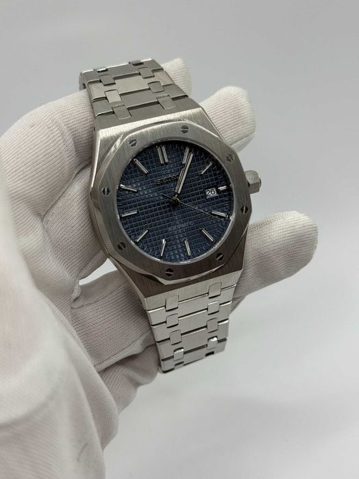 Zegarek Seiko Mod Royal Oak Custom Watch Granatowy
