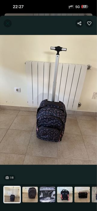 Mochila escolar ou viagem com rodinhas