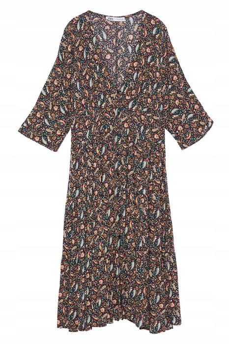 Jesienna sukienka Zara • paisley