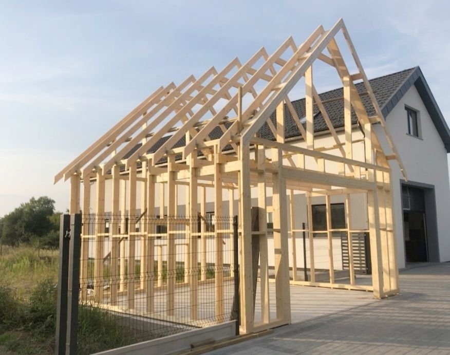 NOWOCZESNA STODOŁA 35m2 zgłoszenie Konstrukcja szkieletowa C24