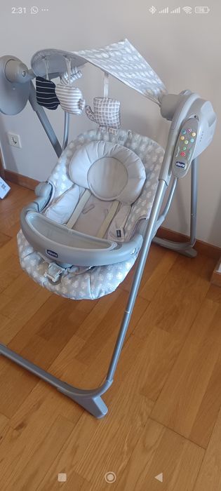 Espreguiçadeira Baloiço Elétrica Chicco Polly Swing Up