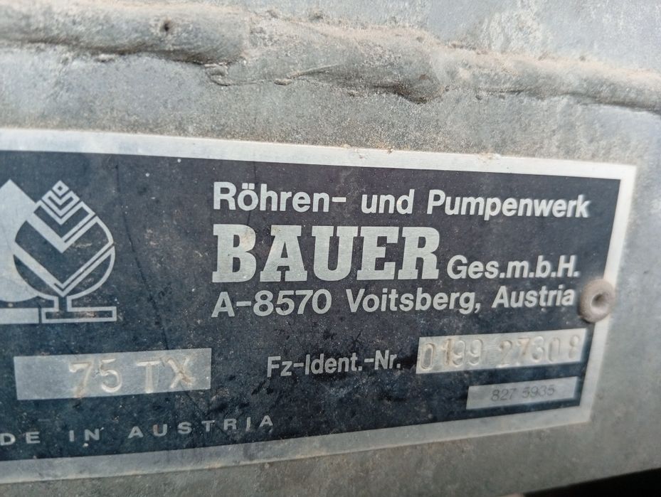 Máquina de rega Bauer