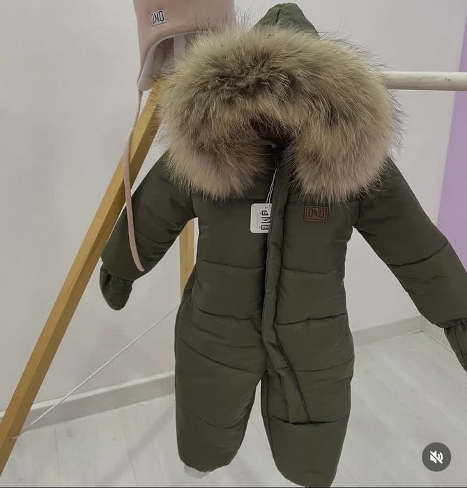 Дитячий зимовий комбінезон 80 розмір + подарунок