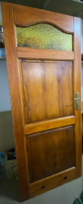 Drzwi drewniane sosnowe łazienkowe