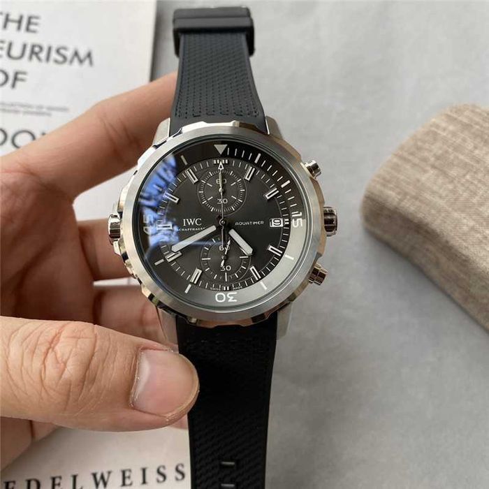Годинник кварцовий IWC pilot schaffhausen розове золото та серебро