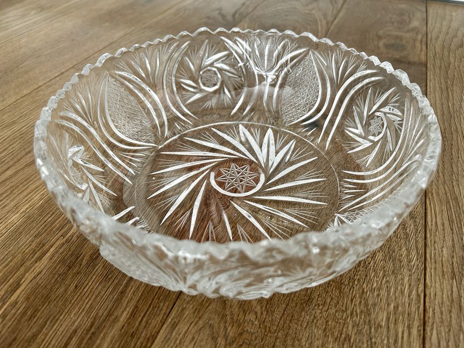 Miska miski wazy kryształ kryształowe PRL