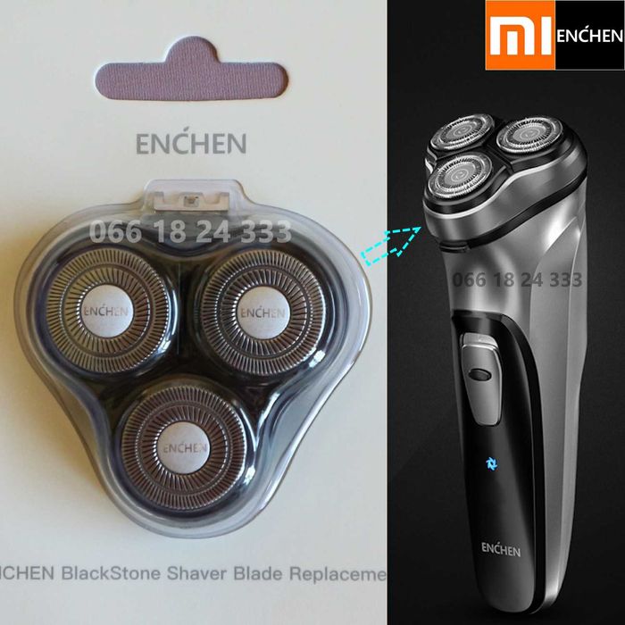 Оригінальна головка в зборі для бритви Xiaomi ENCHEN BlackStone 1 сіра