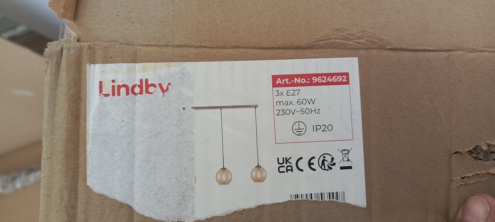 Żyrandol wiszący Lindby