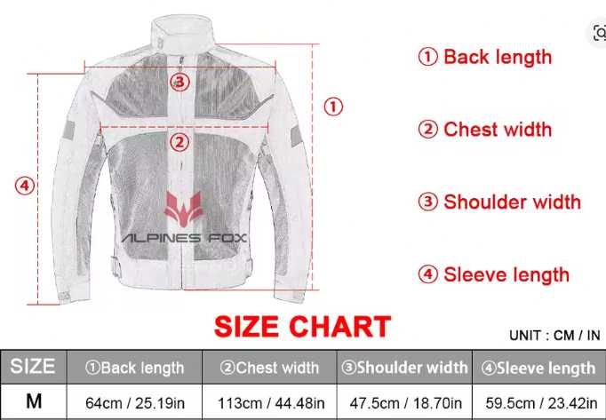 Casaco de Verão M, com 5 proteções para mota e trotinete