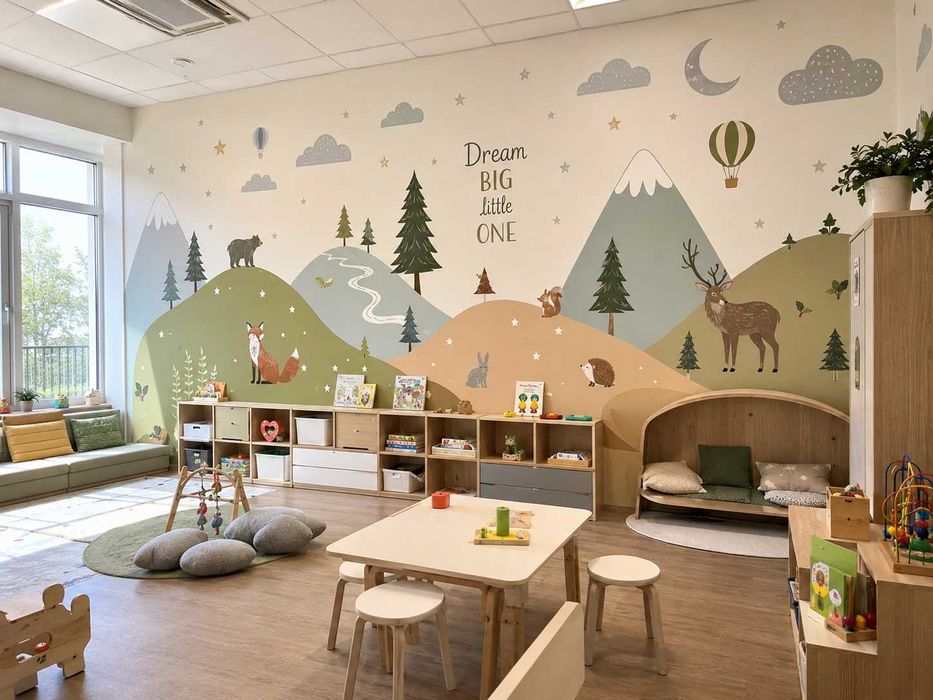 Mural do restauracji lub kawiarni – Druk UV na wymiar