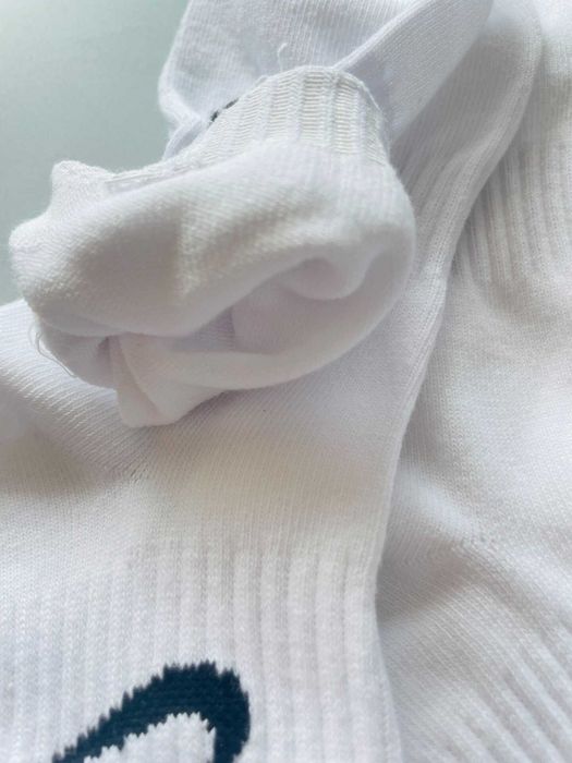 Skarpetki bawełniane Nike 6 par – unisex, białe, średniej długości